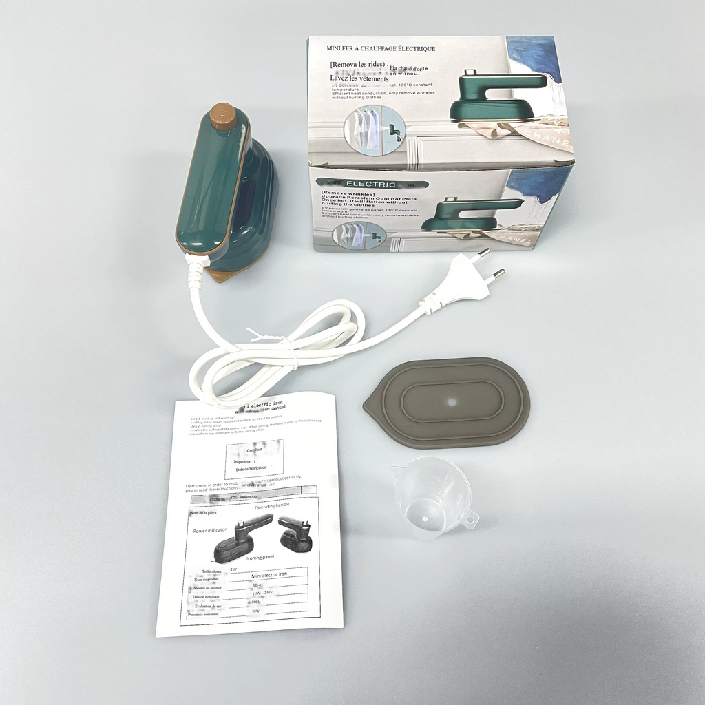 1⚡ Mini Fer à Repasser Électrique — Le secret d’un style impeccable, où que vous soyez ! ⚡